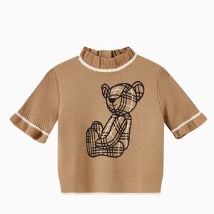 Burberry Girls Avrile Bear Sweater